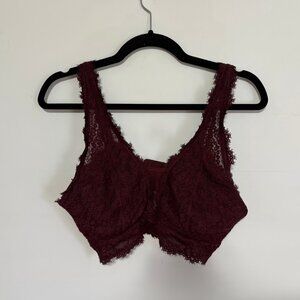 Aerie Purple Lace Bralette - Size X-Large